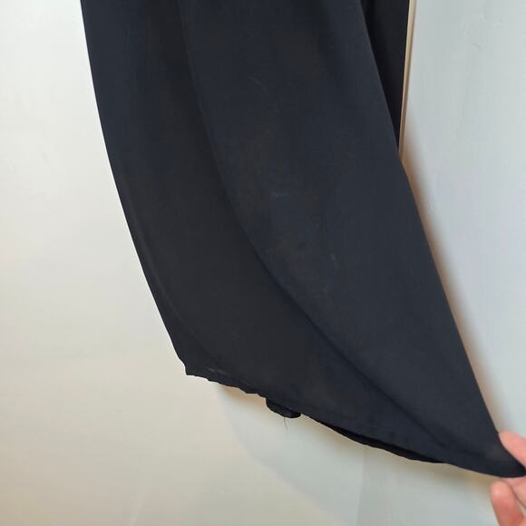 Vintage Bruno Pisano Full Length Flowy Maxi Skirt Size S Black Boho Made in USA - Picture 6 of 8